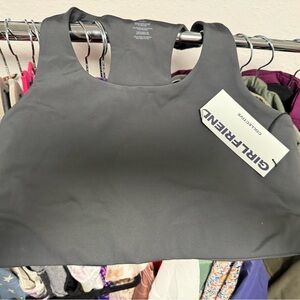 Girlfriend Collective Charcoal Sports Bra